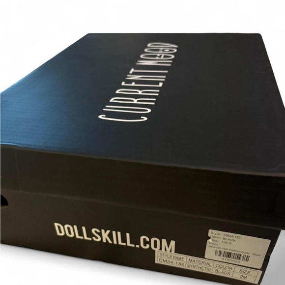 Demonia Black Chunky Platform Heeled Boots - Picture 5 of 5